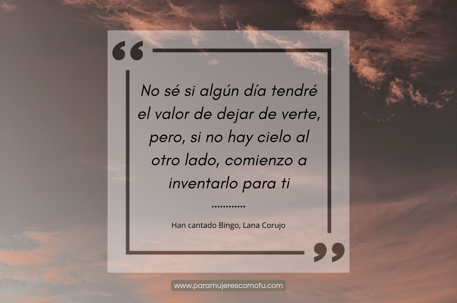 han cantado bingo lana corujo cita