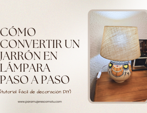 Cómo convertir un jarrón en lámpara paso a paso (tutorial fácil de decoración DIY)