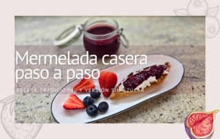 Tostada con mermelada casera de frutos rojos y fruta fresca, receta paso a paso