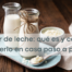 Kéfir de leche casero con nódulos de kéfir